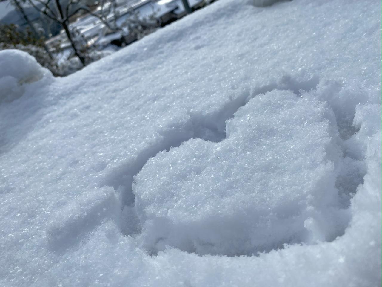 雪ハート